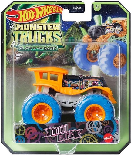 [194735307708] Hot Wheels Monster Trucks 1:64 Glow -JFX08