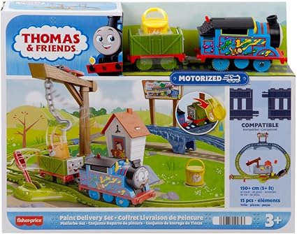 [194735194643] Thomas Topsy Turvy Paint Delivery Set-HTN34