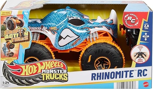 [194735261703] Hot Wheels Monster Trucks R/C ​1:24 Rhinomite-JBK11