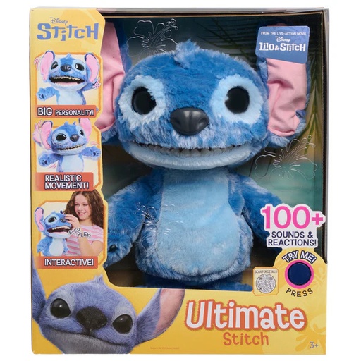 [886144122842] Ultimate Stitch Live Action Feature Plush-12284
