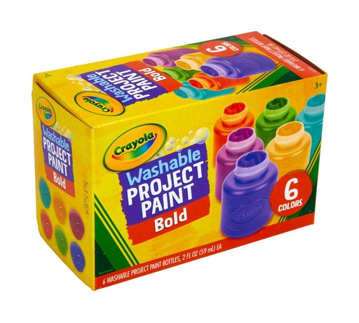 [71662324032] 6 Ct Washable Paint Bold-Crayola 54-2403