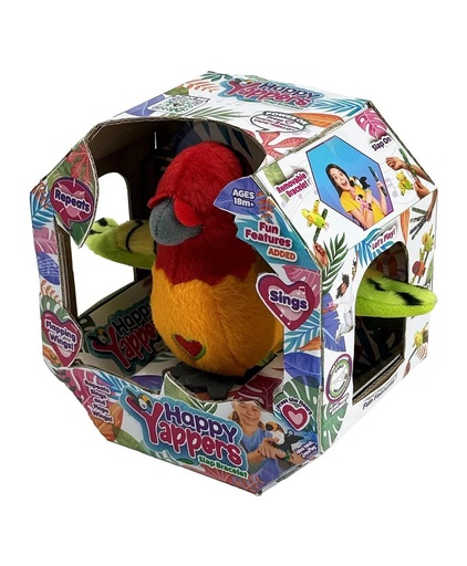 [840060294069] Happy Yappers Parkeet Orange-9406