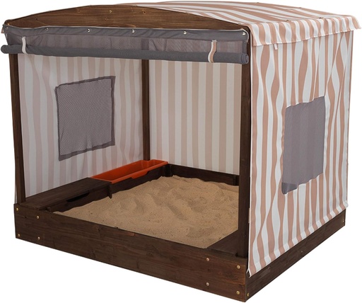 [706943005040] Kidkraft Wooden & Canvas Outdoor Cabana Sandbox -504