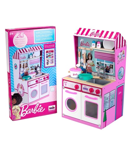 [8904432228747] Barbie 2 in 1 Kitchen Set-ST-MAT0115