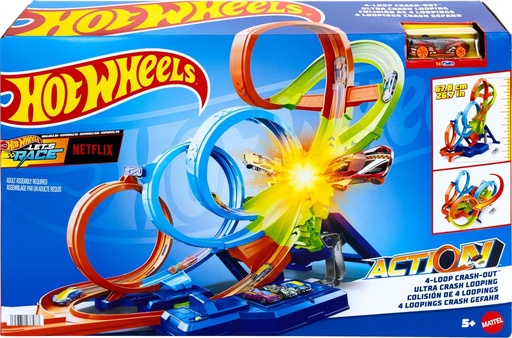 [194735237166] Hot Wheels Action Endless Loop Boosted Set-HXR70