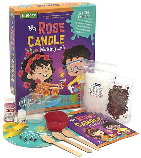 [8906006063273] My Rose Candle Making Lab - Explore 13027